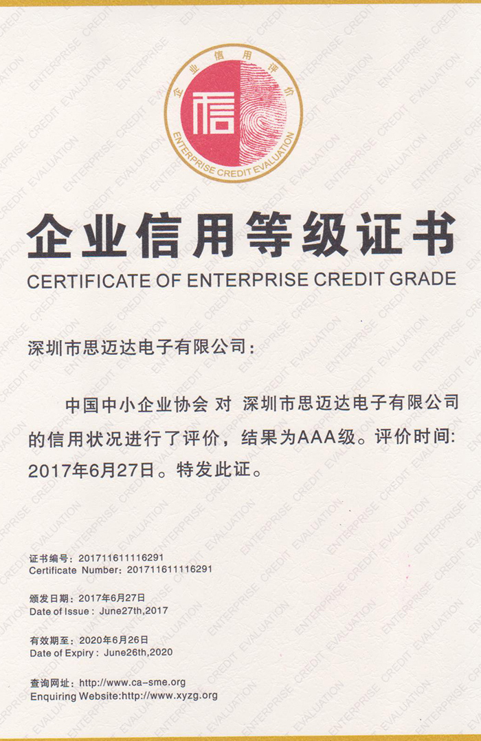 AAA Grade corporate credit certification